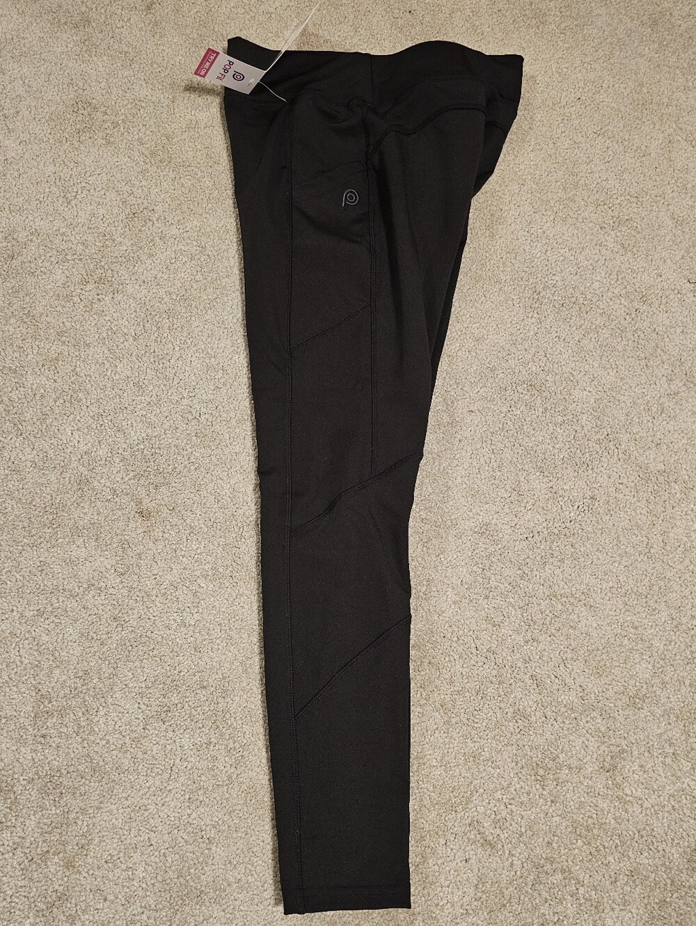 Pop Fit Black High-Waist Athletic Leggings